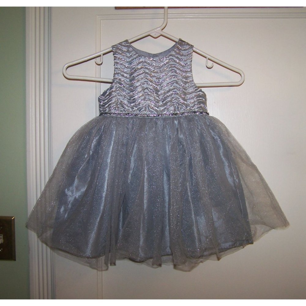 Holiday Editions Baby Girl Holiday Dress Christmas Silver